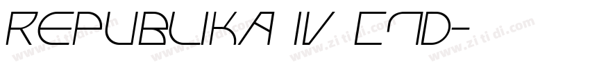 Republika IV Cnd字体转换